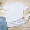 Placeit – Kids T-shirt mockup with white koala bear toy